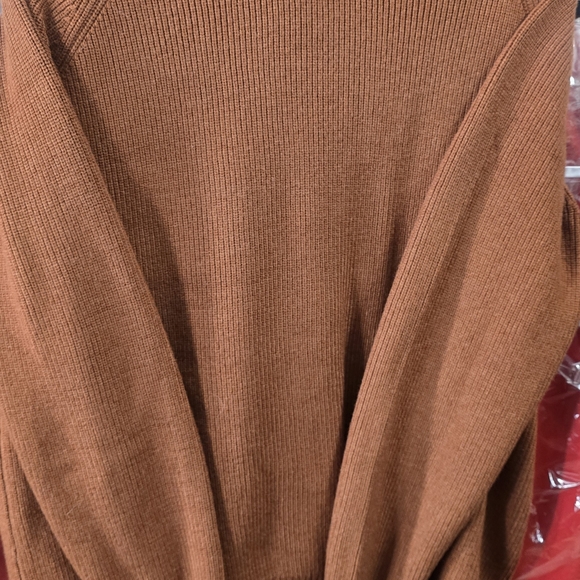 Rust Ribbed Knit Sweater and Pants Set - Picture 3 of 13